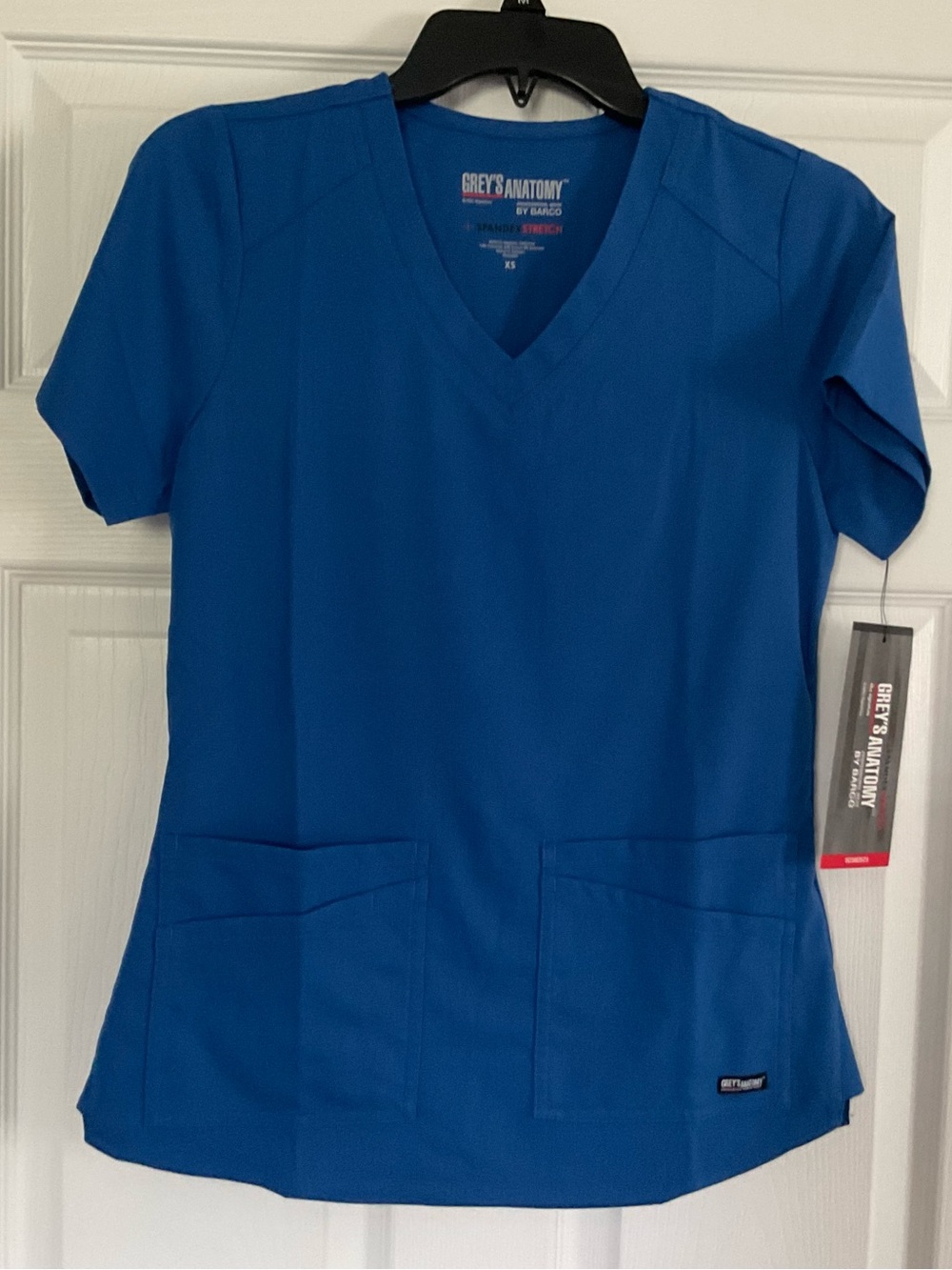 Grey's Anatomy Women's V-Neck Scrub Top in Royal Blue